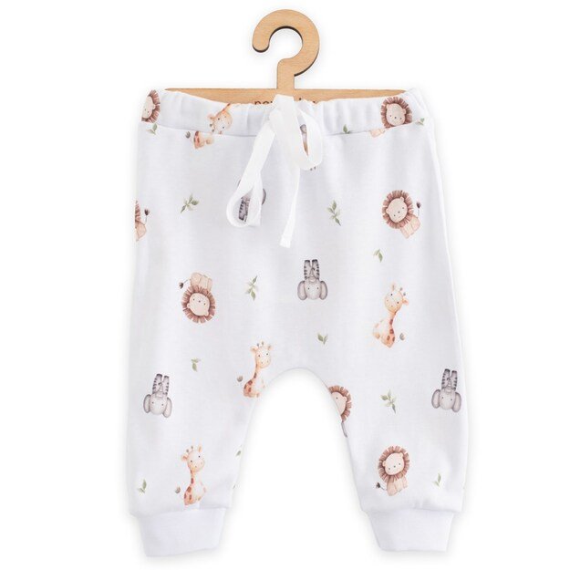 Vaikiškos medvilninės sportinės kelnės New Baby For Baby safari, 56 (0-3 mėn.)