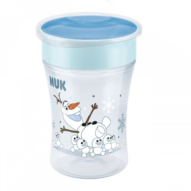 NUK Mini Magic 360° kūdikio puodelis su dangteliu Frozen Olaf 230 ml