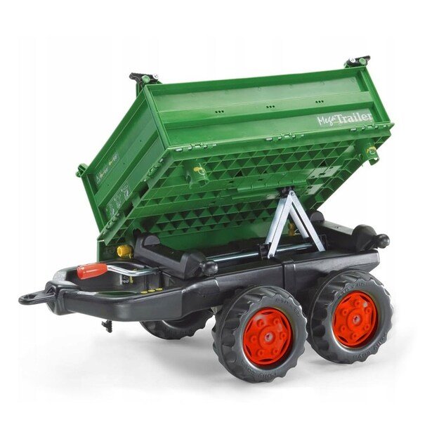Savivartis traktoriaus priekaba Rolly Toys Mega Trailer žalia