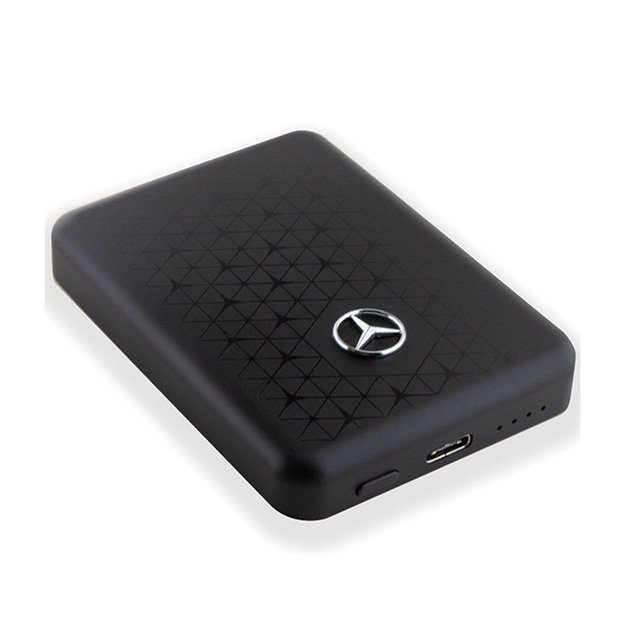 „Mercedes Stars Pattern MagSafe“ – indukcinė išorinė baterija, 3000 mAh, 5 W, „MagSafe“ (juoda)