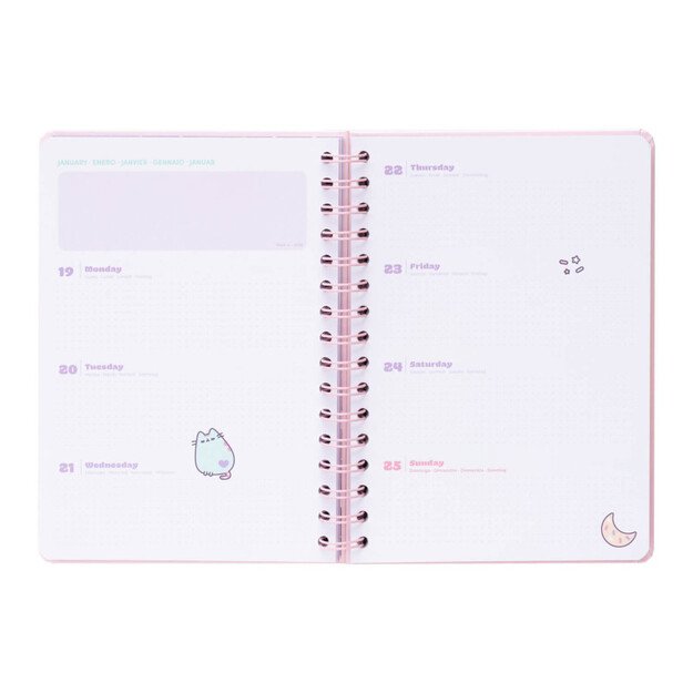 Pusheen - Savaitės planuotojas A5 2025/2026