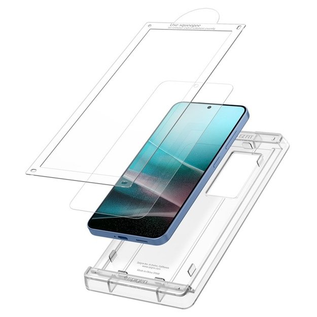 „Spigen Elite Shield EZ Fit HD“ – hidrogelio ekrano apsauga, skirta „Samsung Galaxy S25“ (skaidrus) 3