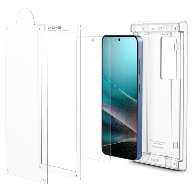 „Spigen Elite Shield EZ Fit HD“ – hidrogelio ekrano apsauga, skirta „Samsung Galaxy S25“ (skaidrus) 1