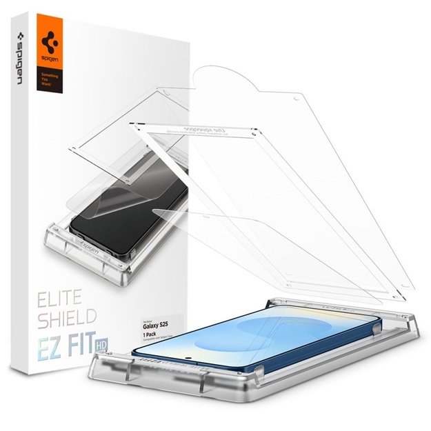 „Spigen Elite Shield EZ Fit HD“ – hidrogelio ekrano apsauga, skirta „Samsung Galaxy S25“ (skaidrus) 6