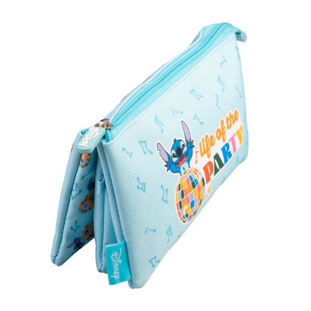 „Disney Stitch“ – 3 skyrių pieštukų dėklas iš „Waves“ kolekcijos 6