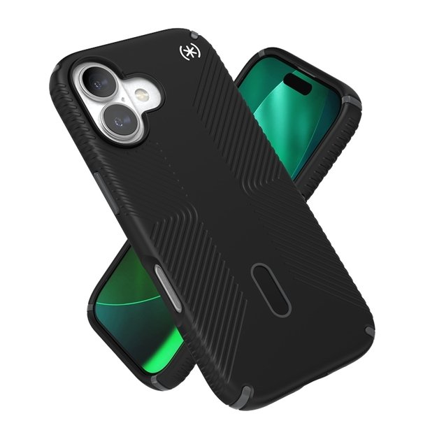 „Speck Presidio2 Grip ClickLock & MagSafe“ dėklas, skirtas „iPhone 17“ (juodas / pilkas / baltas) 9