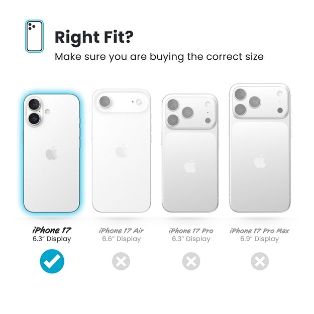 „Speck Presidio2 Grip ClickLock & MagSafe“ dėklas, skirtas „iPhone 17“ (juodas / pilkas / baltas) 1
