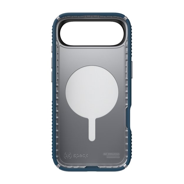 „Speck Presidio2 Grip MagSafe“ dėklas „iPhone 17 Air“ (gilios jūros / sidabro metalo / rašybos mėlynumo) 11