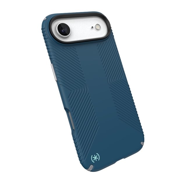 „Speck Presidio2 Grip MagSafe“ dėklas „iPhone 17 Air“ (gilios jūros / sidabro metalo / rašybos mėlynumo) 5