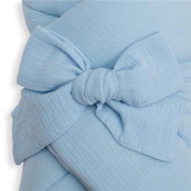 Muslin Lace-up Wrap New Baby blue 2