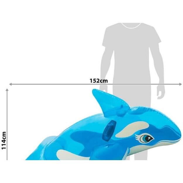 Pripučiamas šokinėjantis banginis, 152x114 cm 3