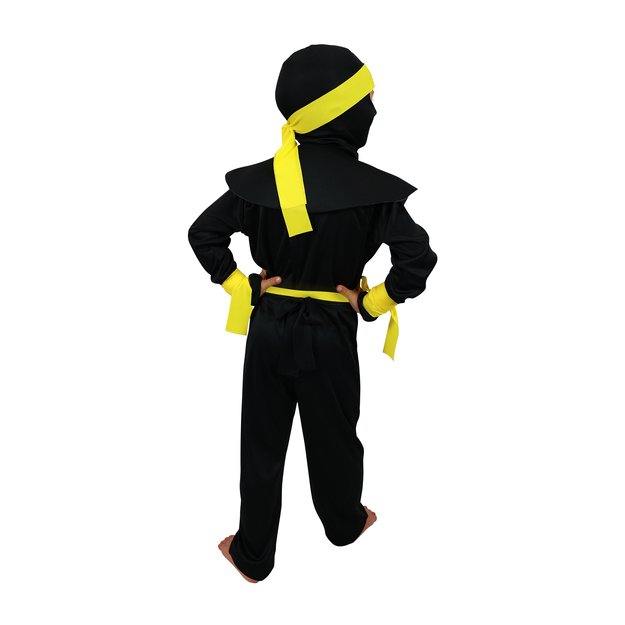 Vaikiškas kostiumas - geltonas NINJA (M) 4