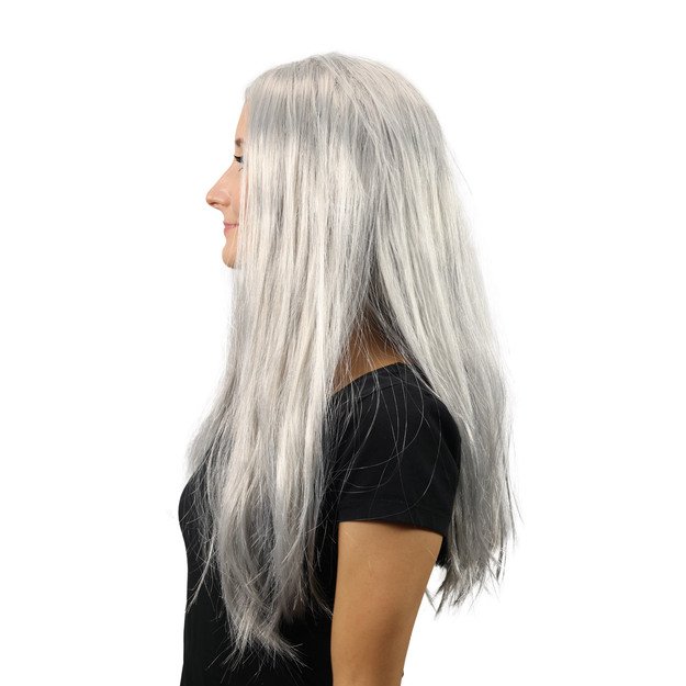Silver witch wig for adults 3