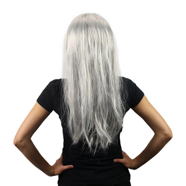 Silver witch wig for adults 4