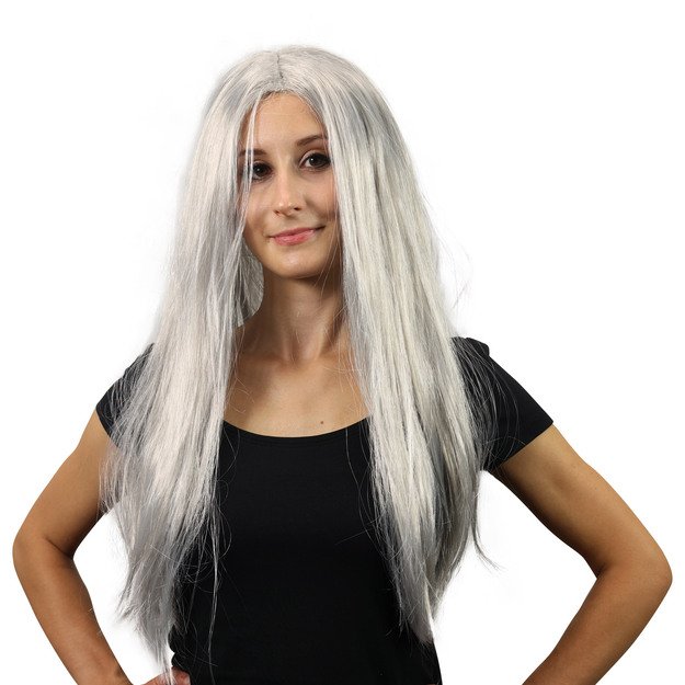 Silver witch wig for adults 1