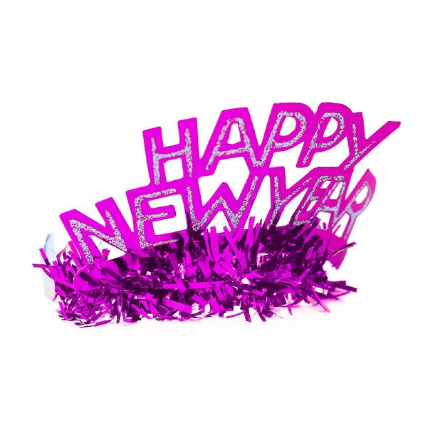 Happy New Year headband for adults 5