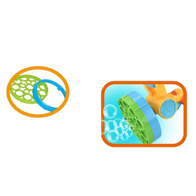 Didelis burbulų pistoletas su burbulų pūstuvu 7