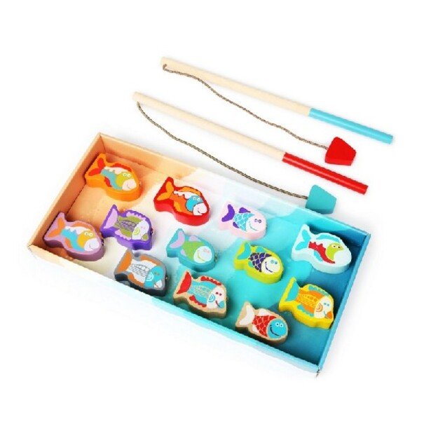 Fishing - wooden game of 14 parts 6