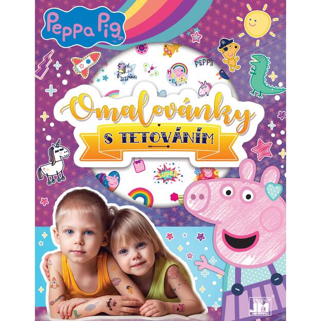 Peppa Pig tatuiruočių spalvinimo knygelė 1