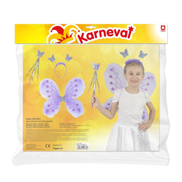 Purple butterfly wings,headband, wand 2
