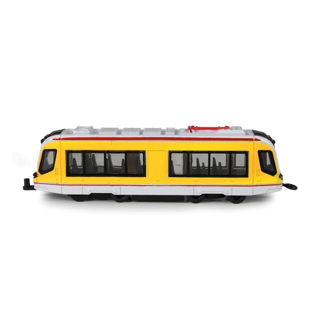 Yellow metal tram  20 cm 4