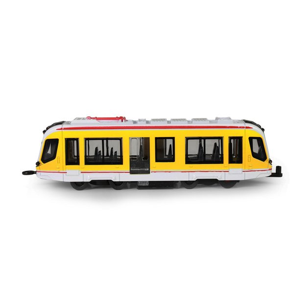 Yellow metal tram  20 cm 6