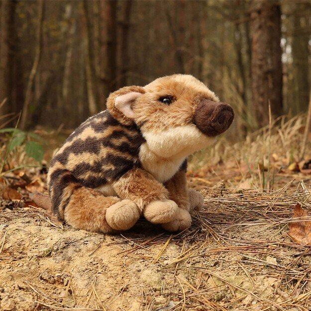 Plush baby wild boar 20 cm ECO-FRIENDLY 5