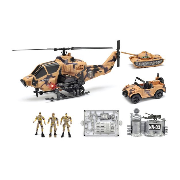 Military helicopter set with sound 1