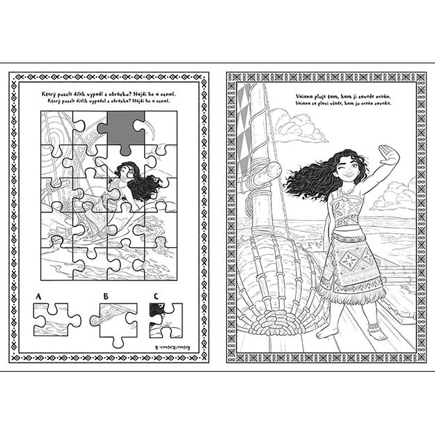 A4 formato Vaiana 2 spalvinimo knygelė 3