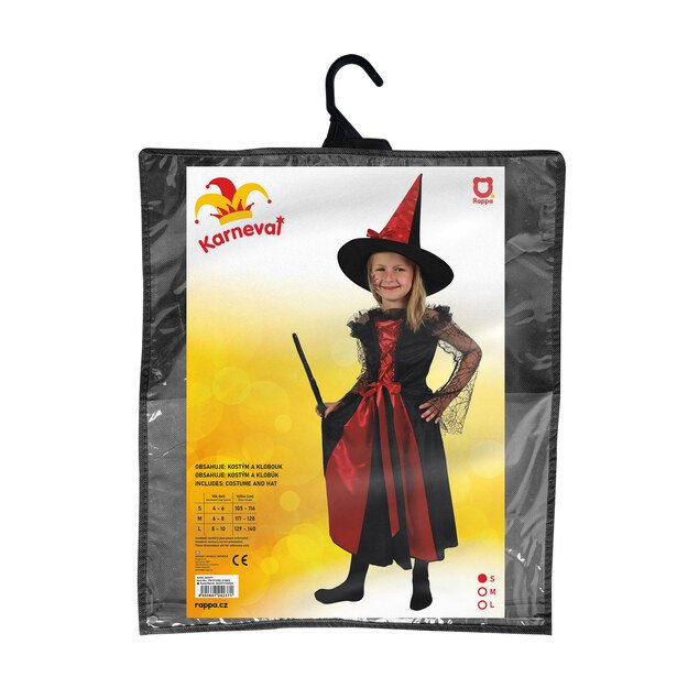 Children costume witch black-red (S) 2