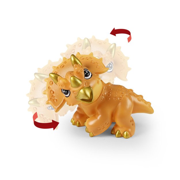 Dinozauras juokingas Triceratops 13 cm 3