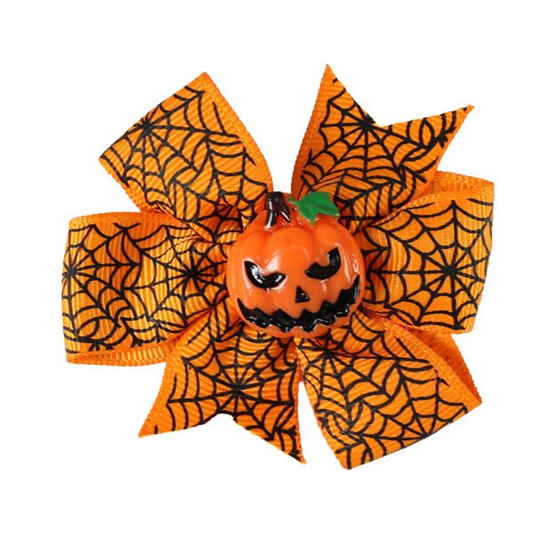 Plaukų segtukas Helovino moliūgas 1