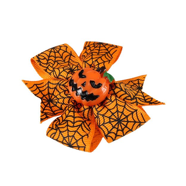 Plaukų segtukas Helovino moliūgas 3