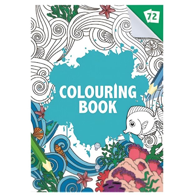 Book colouring 72pgs A4 4