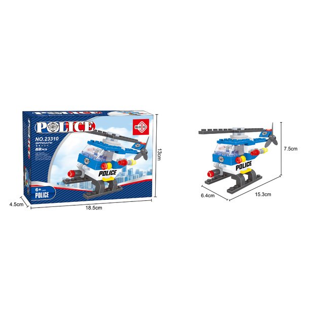 BLOXO policijos konstravimo rinkinys, 68 dalys 4