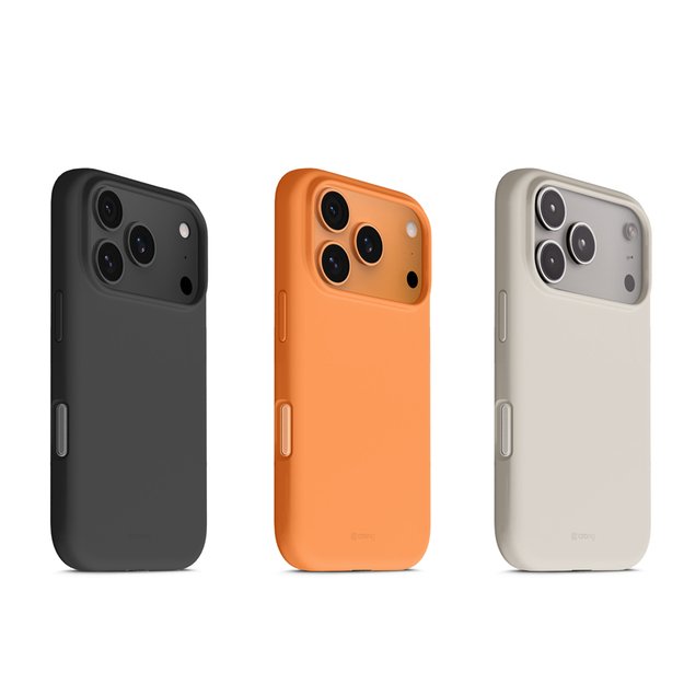 „Crong Color Cover Magnetic“ dėklas „MagSafe iPhone 17 Pro“ (oranžinis) 17