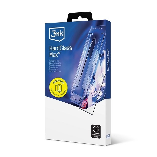 3mk HardGlass Max - grūdintas stiklas su aplikatoriumi, skirtas iPhone Air (juodas) 5