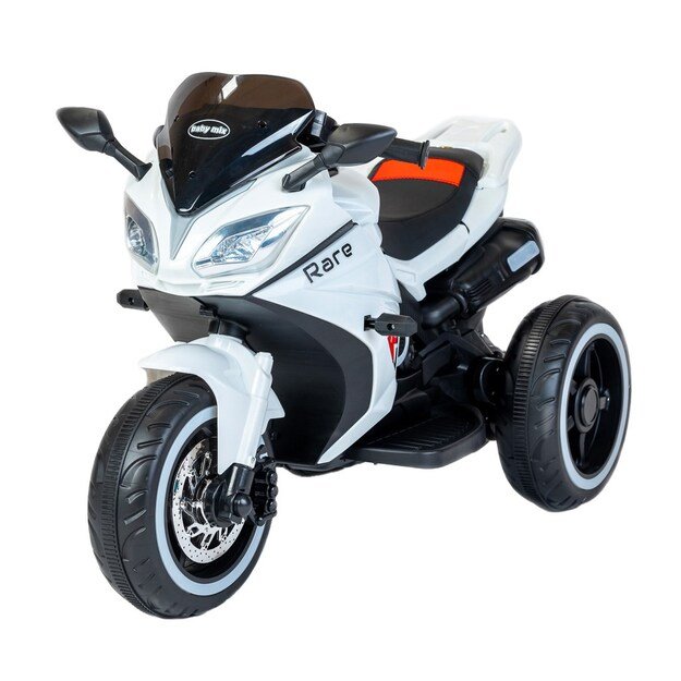Vaikiškas elektrinis motociklas Baby Mix Rare white (Pažeista pakuotė)