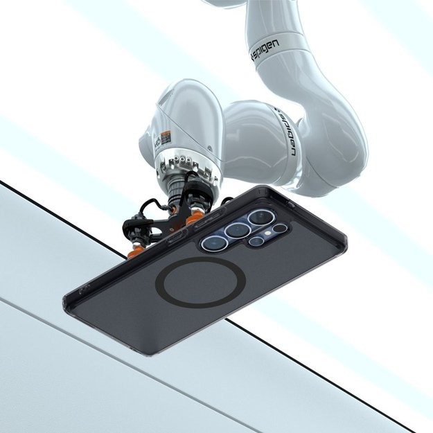 „Spigen Ultra Hybrid Mag MagSafe“ dėklas, skirtas „Samsung Galaxy S25 Ultra“ (šalčio juodas) 23