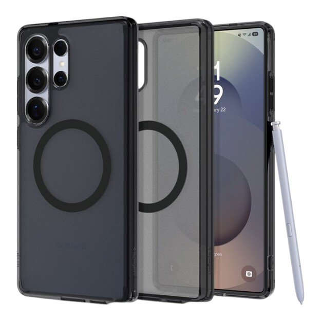 „Spigen Ultra Hybrid Mag MagSafe“ dėklas, skirtas „Samsung Galaxy S25 Ultra“ (šalčio juodas) 13