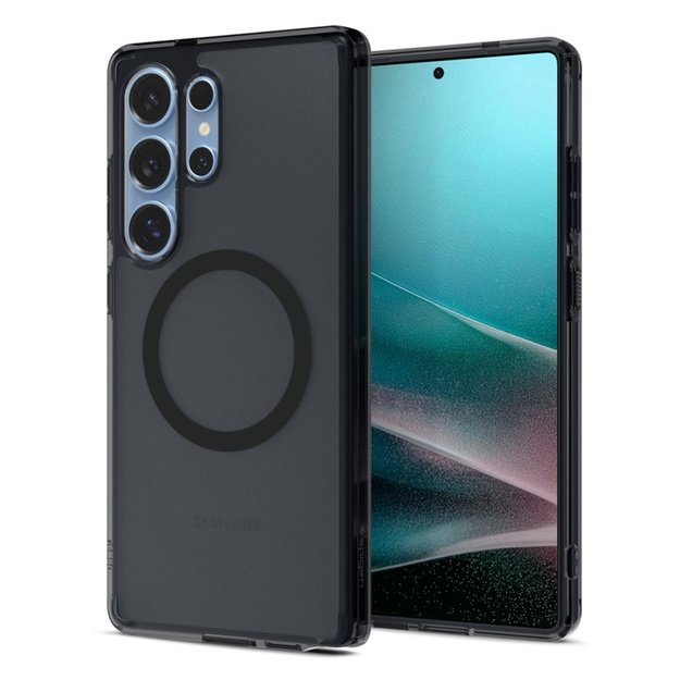 „Spigen Ultra Hybrid Mag MagSafe“ dėklas, skirtas „Samsung Galaxy S25 Ultra“ (šalčio juodas) 14