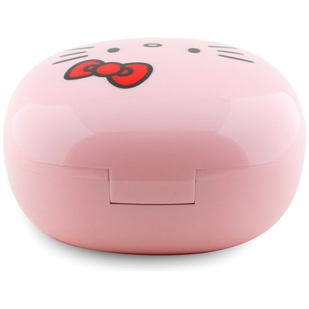 „Hello Kitty O“ blizgios apdailos – TWS ausinės + įkrovimo dėklas (rožinės) 2