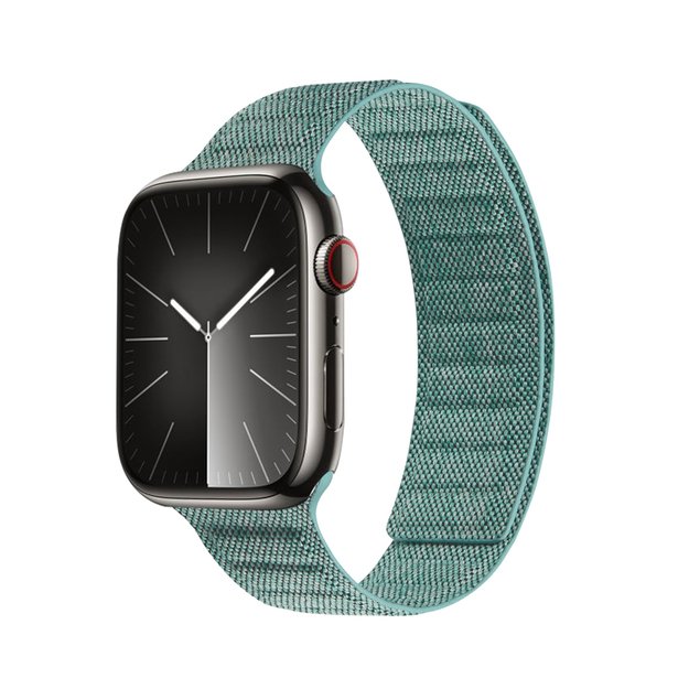 Crong Melange – magnetinis dirželis, skirtas Apple Watch 42/44/45/49 mm (turkio spalvos melanžas) 19