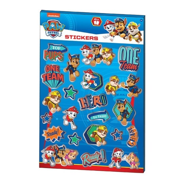 Lipdukų rinkinys „Paw Patrol“, 6 lapai 1