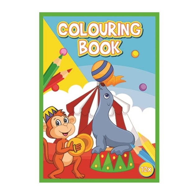 Spalvinimo knygelė 72 puslapių A4 formato Cirkas