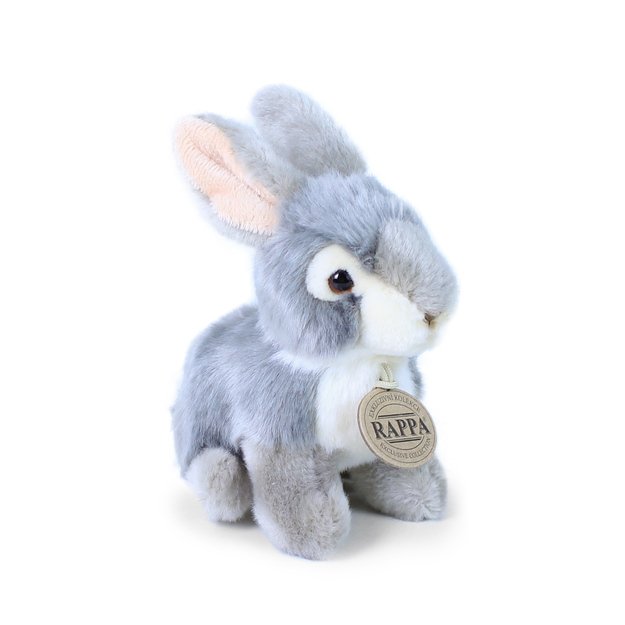 Pliušinis pilkas triušis 16 cm EKOLOGIŠKAS 3