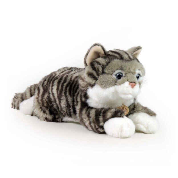 Plush gray tabby cat 40 cm ECO-FRIENDLY 4
