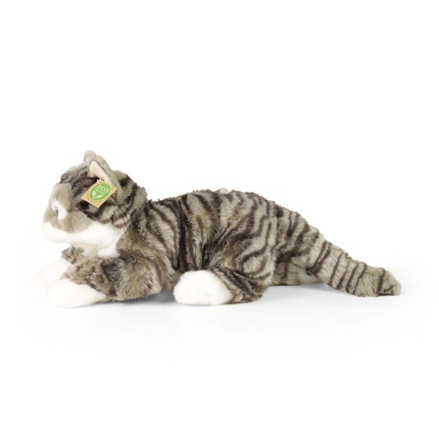 Plush gray tabby cat 40 cm ECO-FRIENDLY 3