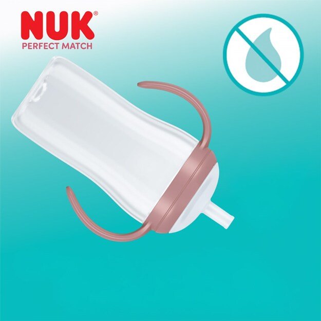 NUK Perfect Match lavinamasis kūdikių buteliukas su šiaudeliu MEŠKIUKAS 260 ml 3