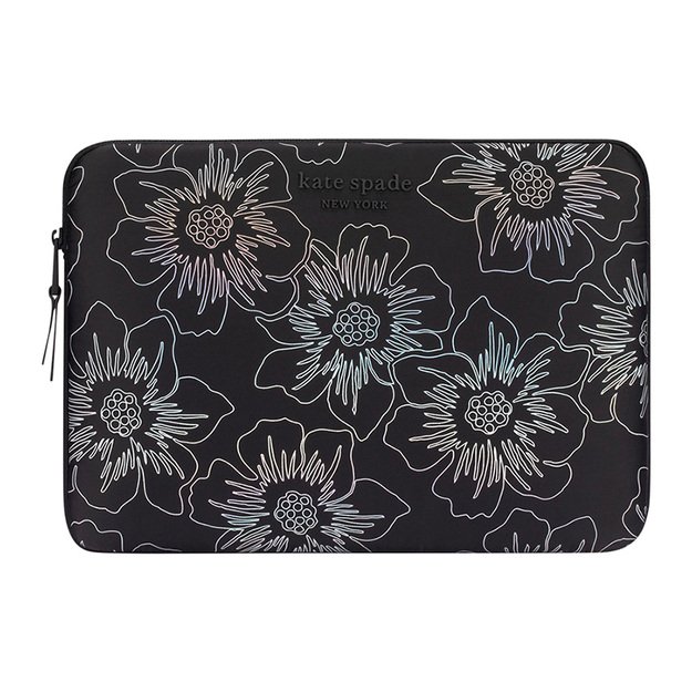 Kate Spade New York Puffer Sleeve – MacBook Pro 14 / Notebook 14 Cover (Hollyhock Iridescent Black)